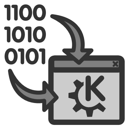 Download free grey arrow number kde logo icon